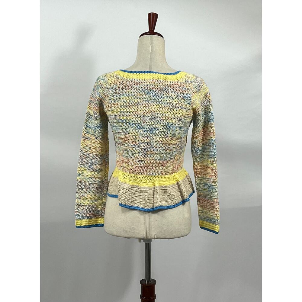 HUNTER BELL Sz XS Guiliana Striped Cotton Knit Cardigan Sweater NEW - Picture 5 of 13